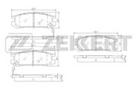 Колодки торм. диск. зад Subaru Impreza (GFC,GC,GF) 92-, Legacy (B_) 89-, SVX (CX) 92-