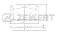 Колодки торм. диск. перед Opel Astra 92-, Corsa A 82-, Kadett D, E 79-, Omega A 86-, Vectra A 88-