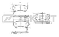 Колодки тормозные дисковые передние BS2435 от производителя Zekkert