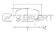 Колодки торм. диск. перед Toyota Avensis Verso (AC_) 01-