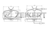 Колодки торм. диск. перед Peugeot 405 87-  Peugeot