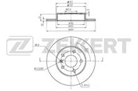 Диск торм. зад. Opel Astra G, H 98-, Zafira A, B 99-, Meriva A, B 03-