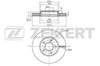 Диск торм. перед. Ford Tourneo Conect 02-, Transit Conect 02-