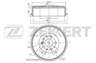 Барабан торм. зад. VW Transporter IV 90-