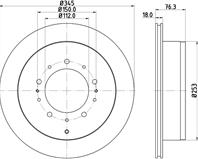 Диск тормозной задн.LX (URJ201)  LAND CRUISER 200 (VDJ2_  UZJ2_)  LAND CRUISER Pick-up (_J7_)  SEQU...