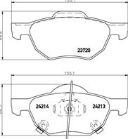 NP8030_колодки дисковые передние! Honda Accord VIII all 03>