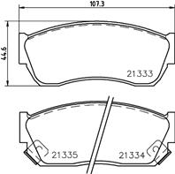 Колодки тормозные CHEVROLET/SUBARU/SUZUKI JUSTY II/ALTO/WIFT I перед.