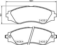 Колодки тормозные дисковые передн.AVEO Hatchback (