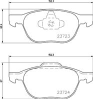 Колодки тормозные дисковые | перед | (PF-5507)