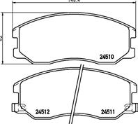 NP6075_колодки дисковые передние! Chevrolet Captiva/Opel Antara 2.0D/2.4/3.2 07>