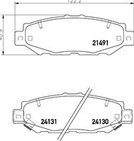 Колодки тормозные дисковые | зад | (PF-1363)