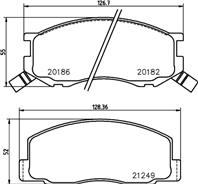 NP1078_колодки дисковые передние! Toyota Liteace 1.3-1.8D 82>