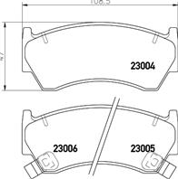 NP2043_колодки дисковые передние! Nissan Almera 1.4i-2.0D 95>