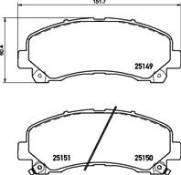 NP4005_колодки дисковые передние! Isuzu D-Max 2.5D/TD/3.0D 07>