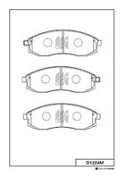 Колодки тормозные дисковые передние D1224M от фирмы MK Kashiyama