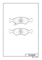 Колодки тормозные дисковые передние D11051M от компании MK Kashiyama