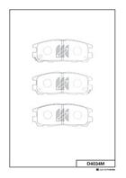 Колодки тормозные дисковые задние D4034M от фирмы MK Kashiyama