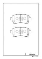 Колодки тормозные дисковые передние D9035M от производителя MK Kashiyama