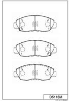 D5116m-01_=y05-5116m-02 [45022sm4a00] !колодки дисковые п. honda accord all 90-93/cr-v 2.0i 02&gt