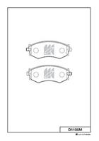 [D1105M] Kashiyama Колодки тормозные дисковые комплект на ось