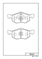 Колодки тормозные дисковые передние D3114 от фирмы MK Kashiyama