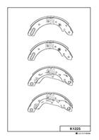 Барабанные тормозные колодки K1225 от компании MK Kashiyama
