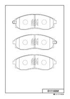 D11169M КОЛОДКИ FR 581014AA81 C10506