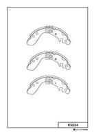 Барабанные тормозные колодки K5534 от компании MK Kashiyama