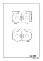 KASHIYAMA D2177M Колодки торм пер LAND CRUISER 100