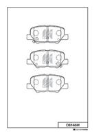 Колодки тормозные дисковые задние D6146M от компании MK Kashiyama