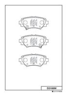 Колодки тормозные дисковые d3166m