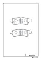 Колодки тормозные дисковые D1323M