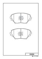 Колодки тормозные дисковые передние D2202 от компании MK Kashiyama