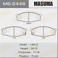 Колодки тормозные дисковые MS2446 от производителя MASUMA