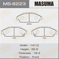 Колодки тормозные дисковые MS8223 от производителя MASUMA