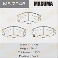 Колодки тормозные дисковые MS7248 от производителя MASUMA