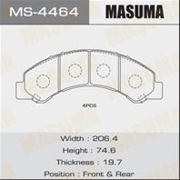 Колодки тормозные дисковые передние MS4464 от компании MASUMA