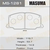 Колодки тормозные дисковые MS1281 от компании MASUMA