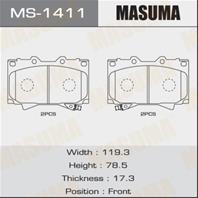 Колодки тормозные дисковые передние MS1411 от компании MASUMA