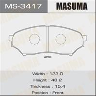 Колодки тормозные дисковые MS3417 от производителя MASUMA