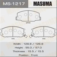 Колодки тормозные дисковые MS1217 от компании MASUMA