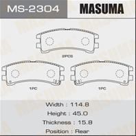 Колодки тормозные дисковые MS2304 от компании MASUMA