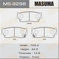 Колодки тормозные дисковые MS9298 от фирмы MASUMA