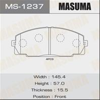 Колодки тормозные дисковые MS1237 от производителя MASUMA