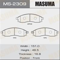 Колодки тормозные дисковые MS2309 от фирмы MASUMA