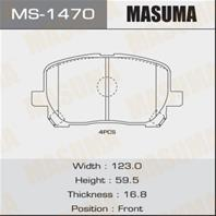 Колодки тормозные дисковые передние MS1470 от фирмы MASUMA