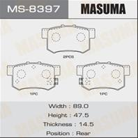 Колодки тормозные дисковые задние MS8397 от фирмы MASUMA