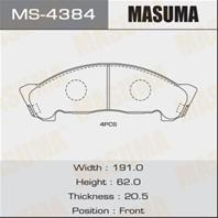 Колодки тормозные дисковые передние MS4384 от производителя MASUMA