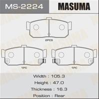 Колодки тормозные дисковые задние MS2224 от компании MASUMA