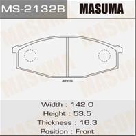 Колодки тормозные дисковые MS2132 от производителя MASUMA